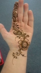 henna flower pattern
